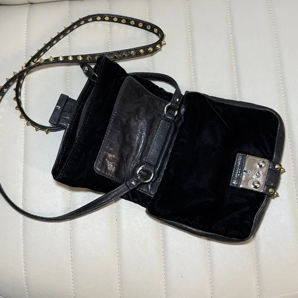 3.1 Phillip Lim black velvet crossbody bag